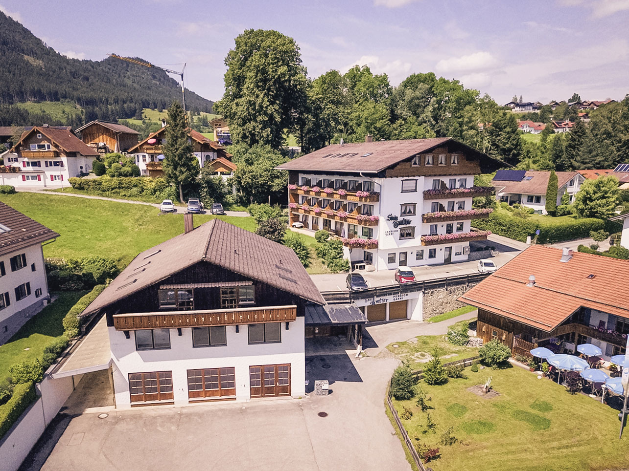 Hausansicht Hotel Steigmühle am Weissensee